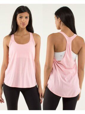 Lululemon Pale Pink Seriously Light Luon 105 F Singlet Tank